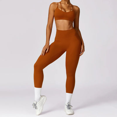 2 Pcs Seamless Yoga Suit