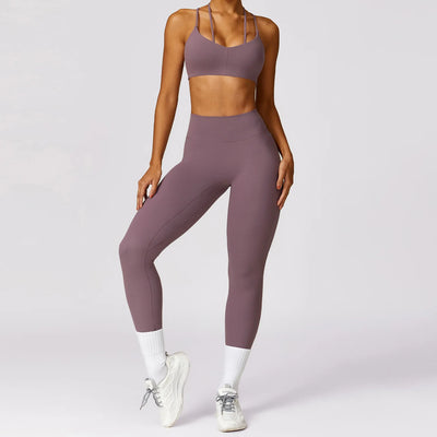 2 Pcs Seamless Yoga Suit