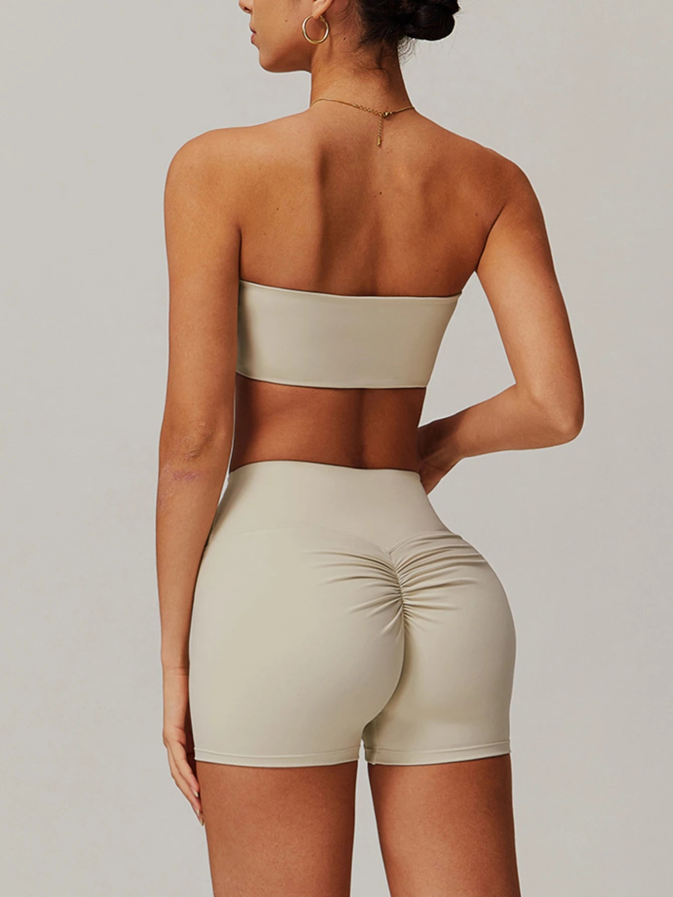 Yoga Set Women's Solid Color Sports