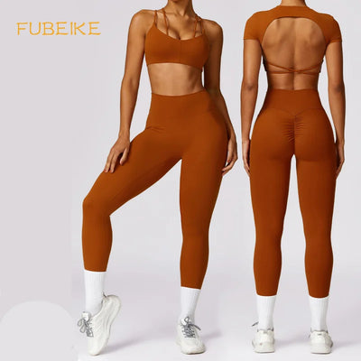 2 Pcs Seamless Yoga Suit
