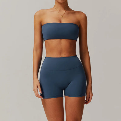 Yoga Set Women's Solid Color Sports