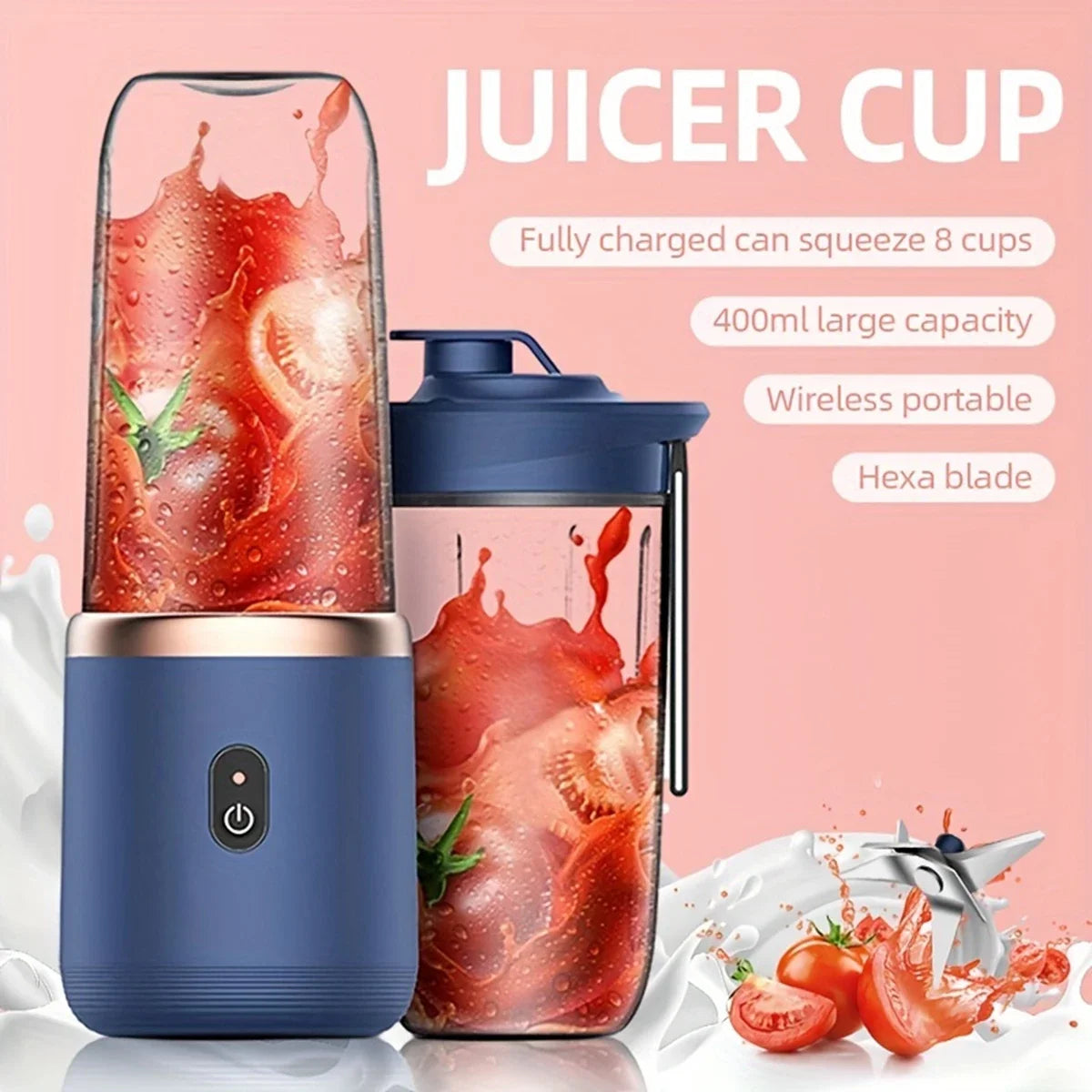 Portable Electric Juicer Mini