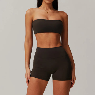 Yoga Set Women's Solid Color Sports