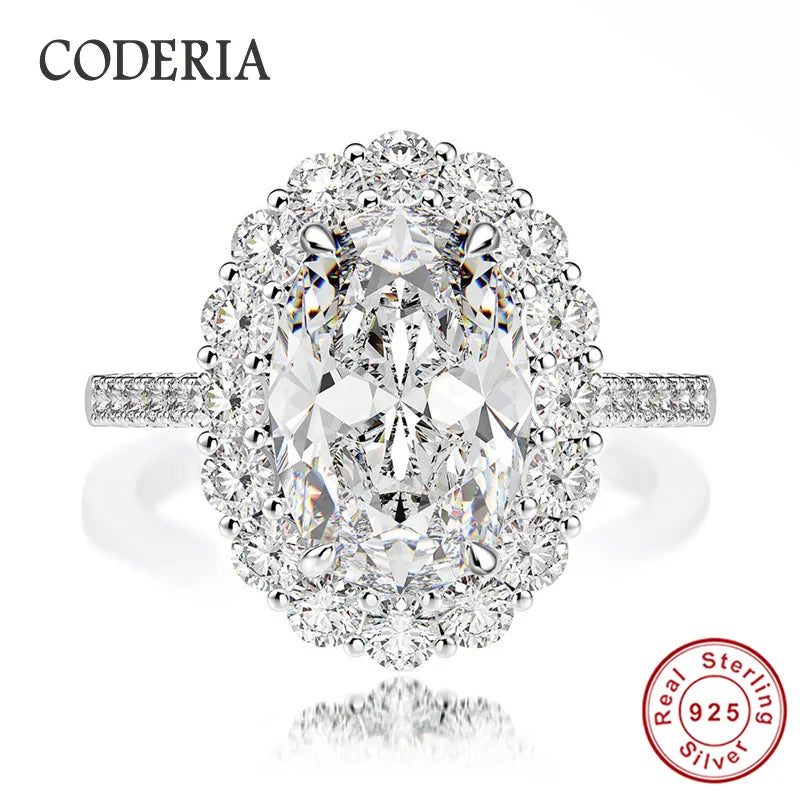 18K White Gold Plated 925 Sterling Silver Ring
