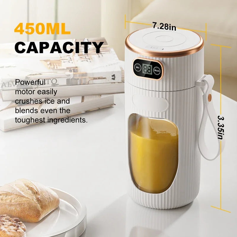 Electric Fruit Juicer Cup With Digital Display