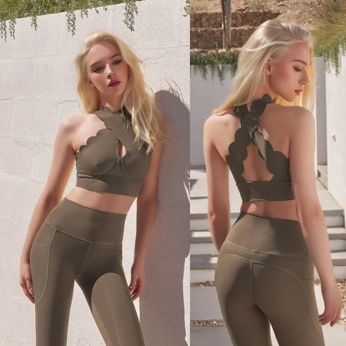 3 Yoga sets Women's Gym activewear